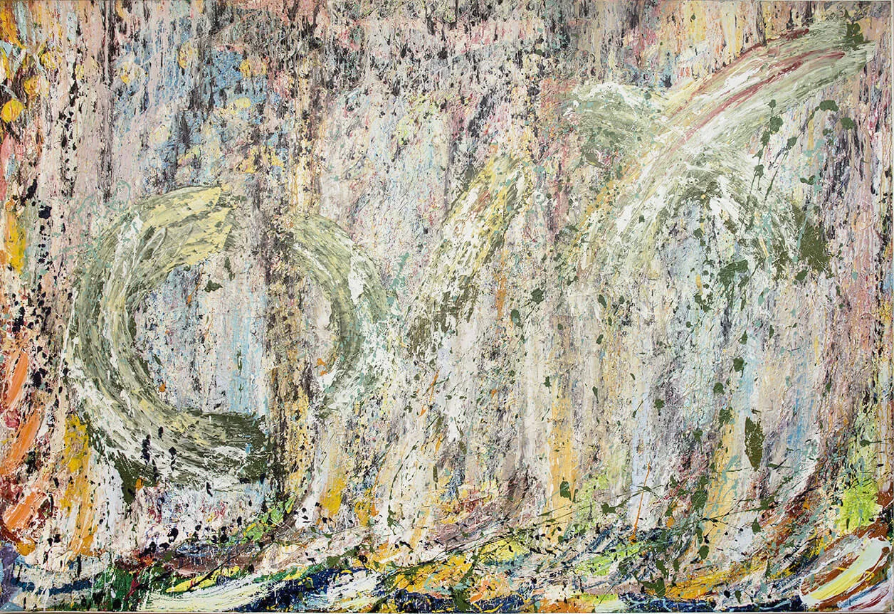 Title: Tsitsikamma.   Acrylic on canvas: 1984, 3m x 2.1m